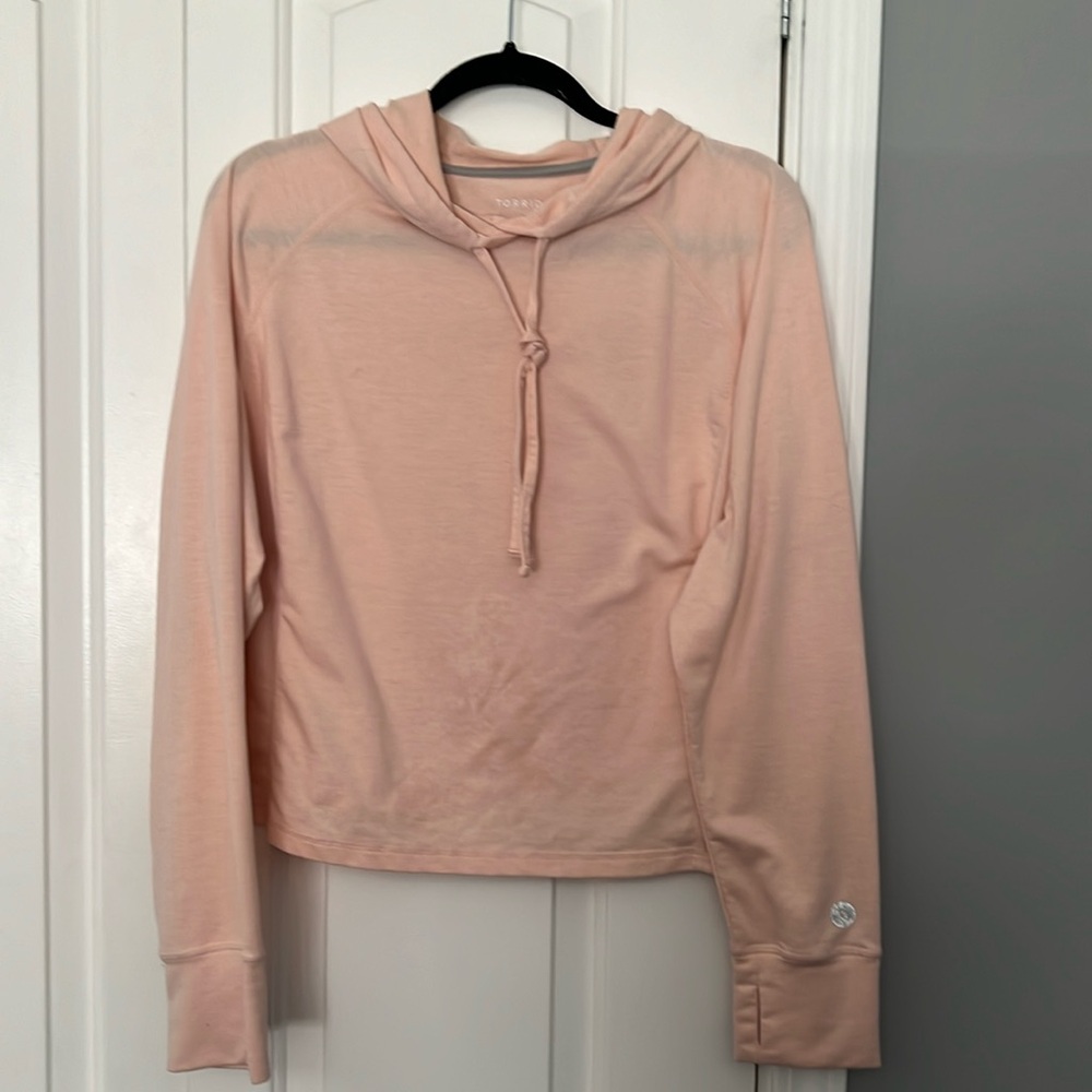 Torrid cropped hooded sweatshirt